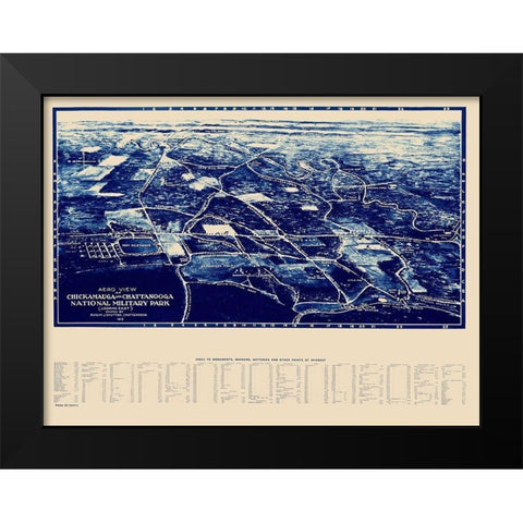 Chickamauga Chattanooga National Military Park Black Modern Wood Framed Art Print by Shutting
