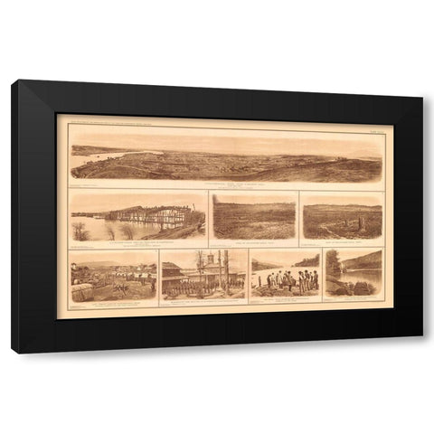 Chattanooga - Tennessee - Lamont 1894 Black Modern Wood Framed Art Print by Unknown