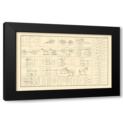 United States Ordnance Manual Ordnance Stores Black Modern Wood Framed Art Print with Double Matting by Bien