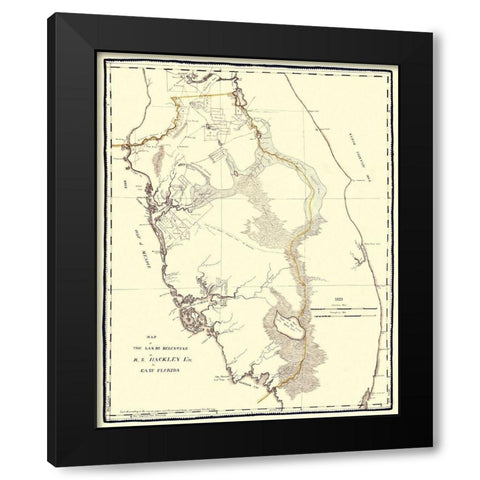 Tampa Bay, Hackley Florida Landowner - Hackley Black Modern Wood Framed Art Print by Hackley