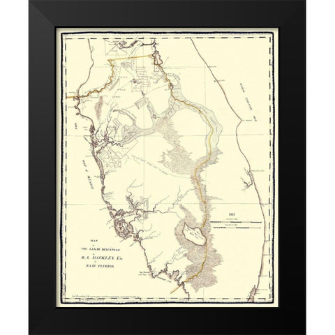 Tampa Bay, Hackley Florida Landowner - Hackley Black Modern Wood Framed Art Print by Hackley