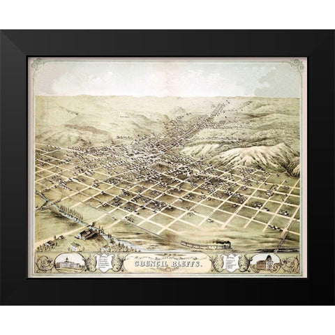 Council Bluffs Iowa - Ruger 1868 Black Modern Wood Framed Art Print by Ruger