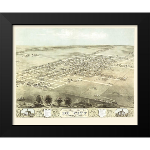 De Witt Iowa - Ruger 1868 Black Modern Wood Framed Art Print by Ruger