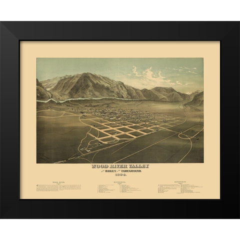 Wood River Valley Idaho - Browning 1884 Black Modern Wood Framed Art Print by Browning