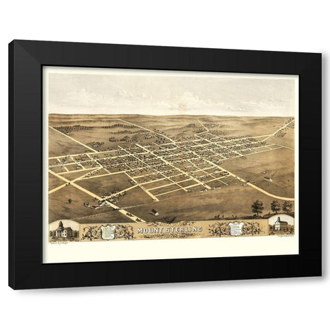 Mount Sterling Illinois - Ruger 1869 Black Modern Wood Framed Art Print by Ruger