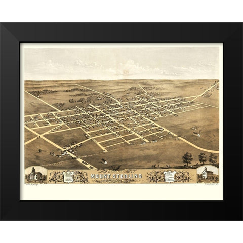 Mount Sterling Illinois - Ruger 1869 Black Modern Wood Framed Art Print by Ruger