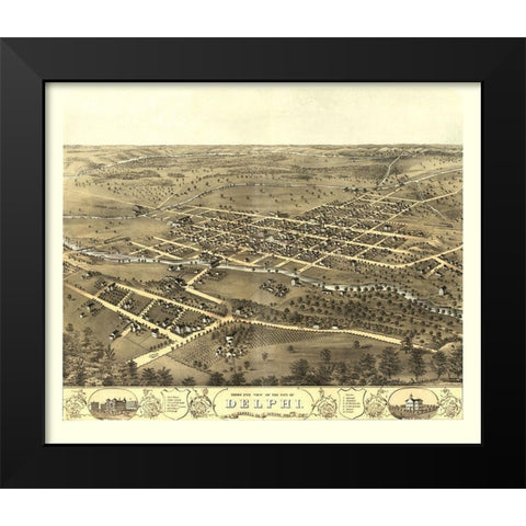 Delphi Indiana - Ruger 1869 Black Modern Wood Framed Art Print by Ruger