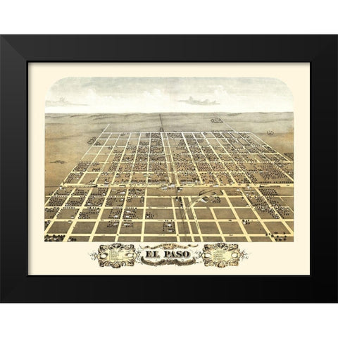 El Paso Illinois - Ruger 1869 Black Modern Wood Framed Art Print by Ruger