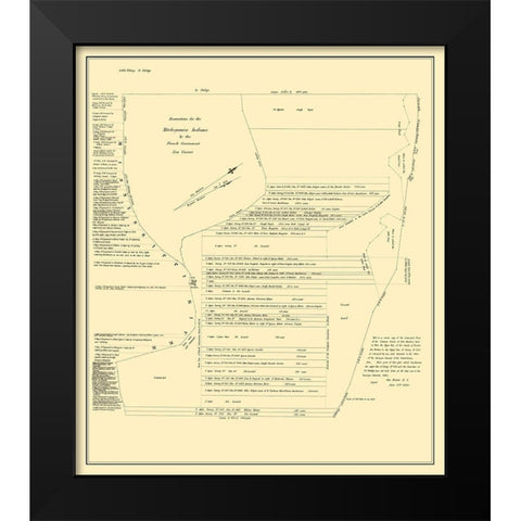 Fort Chartres Illinois Landowner - Rector 1809 Black Modern Wood Framed Art Print by Rector
