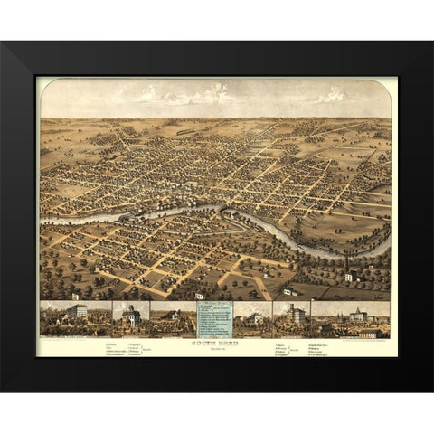 South Bend Indiana - Ruger 1866 Black Modern Wood Framed Art Print by Ruger