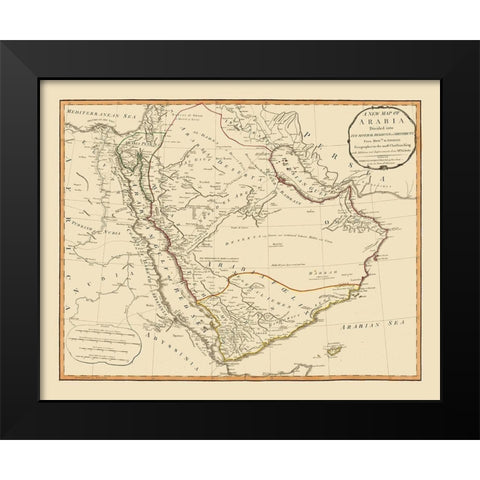 Arabia - Laurie 1794 Black Modern Wood Framed Art Print by Laurie