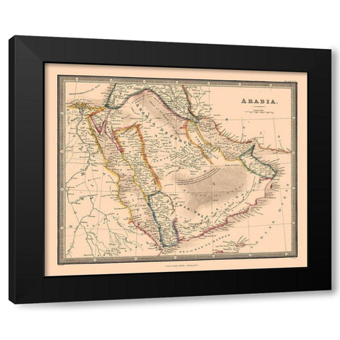 Arabia - Wylde Black Modern Wood Framed Art Print by Wylde