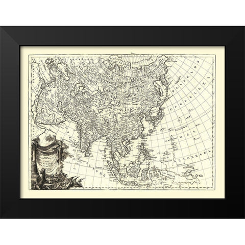 Asia - Endasian 1787 Black Modern Wood Framed Art Print by Endasian