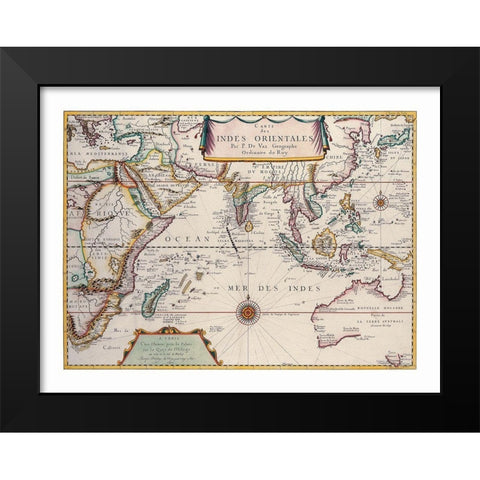 Asia - Val 1677 Black Modern Wood Framed Art Print by Val