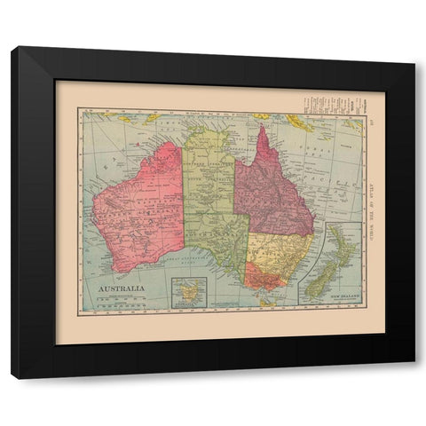 Australia - Hammond 1910 Black Modern Wood Framed Art Print with Double Matting by Hammond