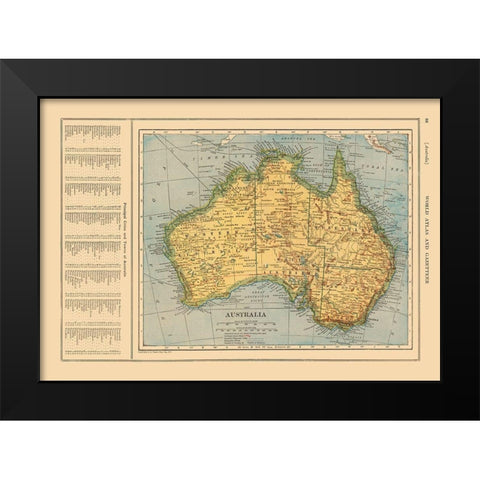 Australia - Reynold 1921 Black Modern Wood Framed Art Print by Reynold