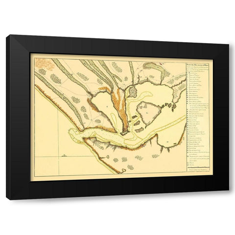 Rio Grande El San Pedro Brazil - Garzia 1760 Black Modern Wood Framed Art Print with Double Matting by Garzia
