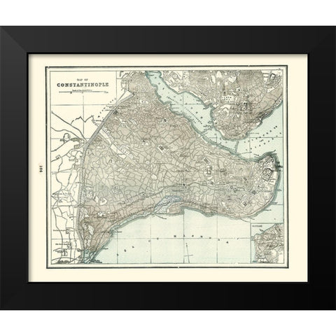 Middle East Turkey In Europe - Rathbun 1893 Black Modern Wood Framed Art Print by Rathbun