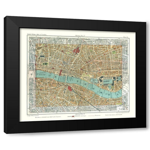 Tower of London England - Philip 1904 Black Modern Wood Framed Art Print with Double Matting by Philip