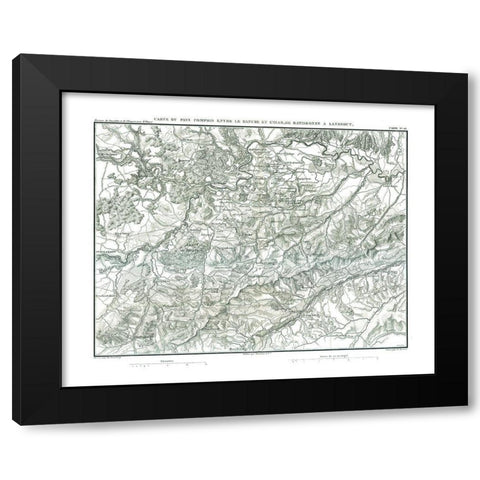 Europe Germany - Thiers 1866 Black Modern Wood Framed Art Print by Thiers