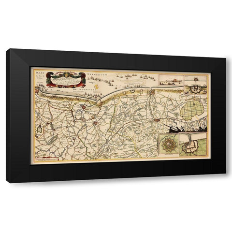 Benelux Flanders Coastal Region Belgium Black Modern Wood Framed Art Print by Visscher
