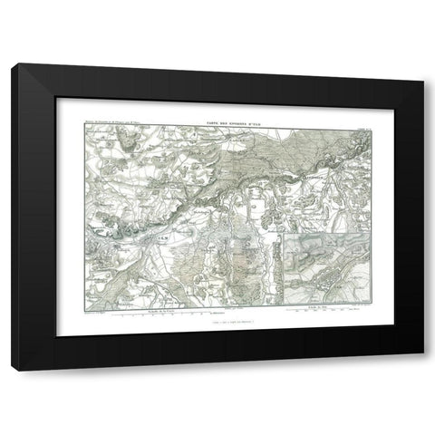 Ulm Germany - Thiers 1866 Black Modern Wood Framed Art Print by Thiers