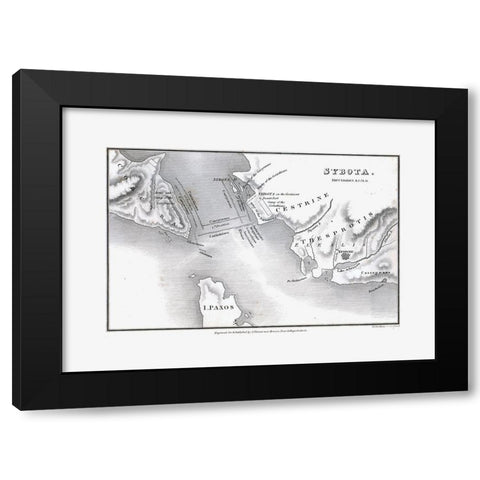 Syvota - Greece - Oxford 1828 Black Modern Wood Framed Art Print by Unknown