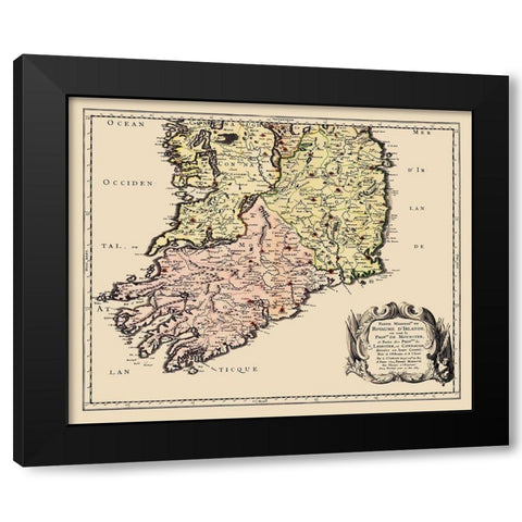 Southern Ireland - Mariette 1665 Black Modern Wood Framed Art Print by Mariette