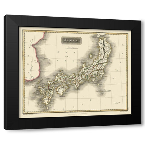 Japan - Constable 1817 Black Modern Wood Framed Art Print by Constable