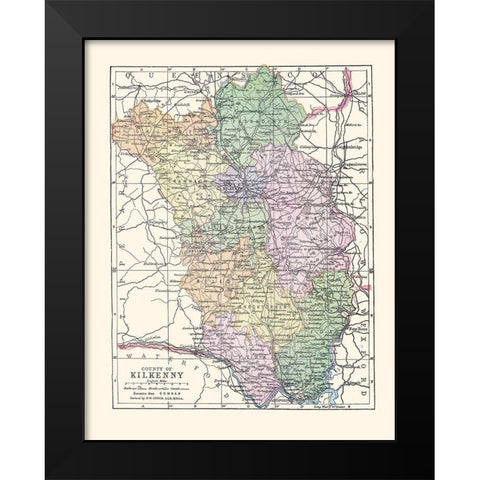 Kuril Islands Asia Plan Japan - La Perouse 1799 Black Modern Wood Framed Art Print by La Perouse