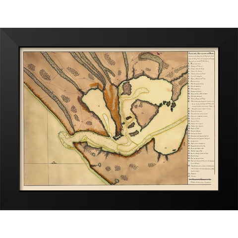 Lagoa dos Patos Brazil South America - Garzia 1700 Black Modern Wood Framed Art Print by Garzia