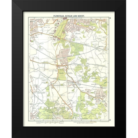 Plumstead Eltham Sidcup London UK Black Modern Wood Framed Art Print by Bartholomew
