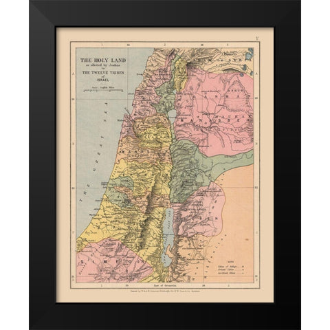 Holy Land Middle East Israel - Case 1878 Black Modern Wood Framed Art Print by Case