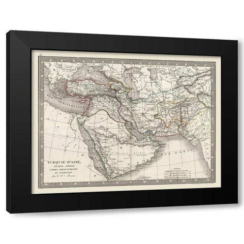 Middle East - Monin 1839 Black Modern Wood Framed Art Print by Monin