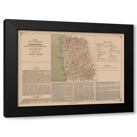 Europe Douro Minho Provinces Portugal Black Modern Wood Framed Art Print with Double Matting by Valverde