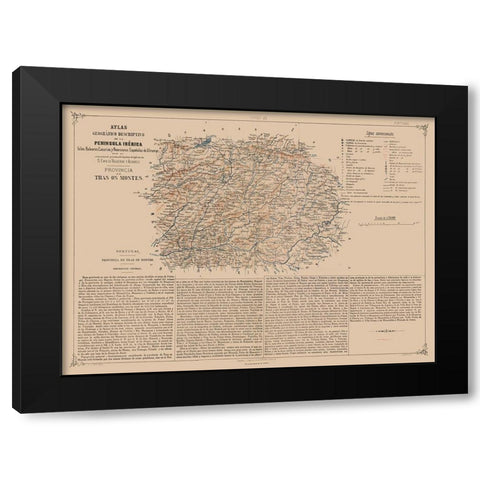 Europe Tras os Montes Province Portugal Black Modern Wood Framed Art Print by Valverde