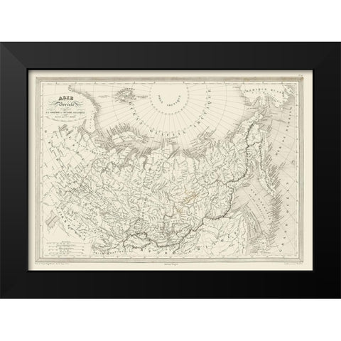 Siberia North Asia Russia - Monin Black Modern Wood Framed Art Print by Monin