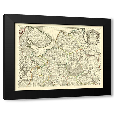 Ancient Russia - De Lisle Black Modern Wood Framed Art Print by De L''isle