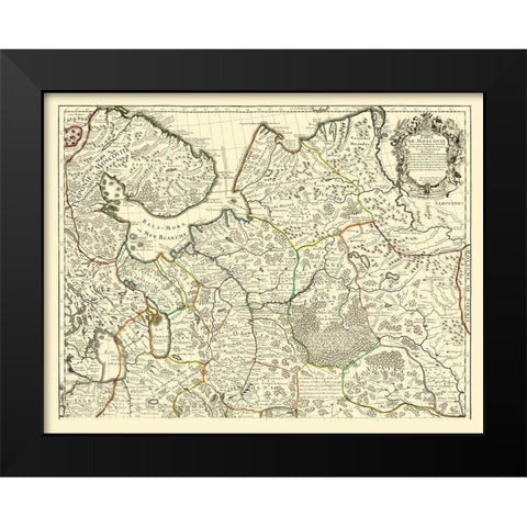 Ancient Russia - De Lisle Black Modern Wood Framed Art Print by De L''isle