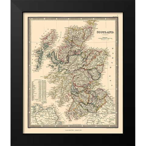 Scotland - Regions - Wyld Black Modern Wood Framed Art Print by Wyld