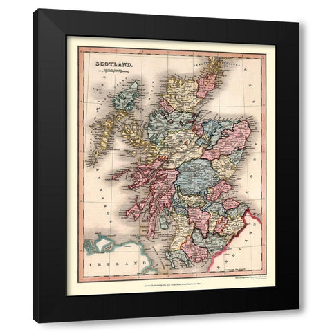 Scotland - Regions - Orr Black Modern Wood Framed Art Print with Double Matting by Orr