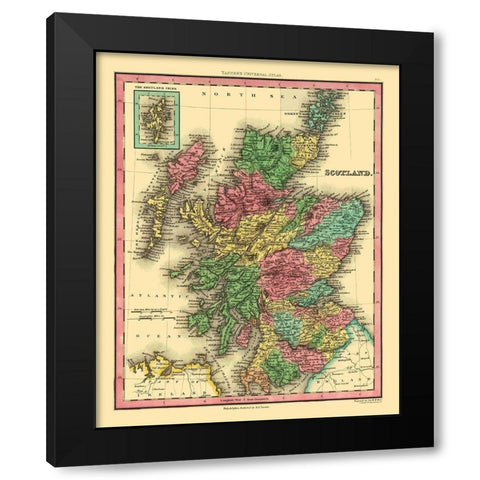 Scotland - Tanner Black Modern Wood Framed Art Print by Tanner