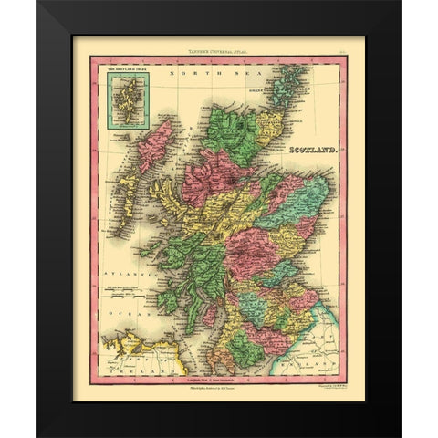 Scotland - Tanner Black Modern Wood Framed Art Print by Tanner