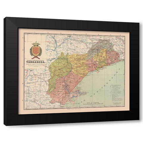 Tarragona Spain Europe - Martin 1911 Black Modern Wood Framed Art Print by Martin