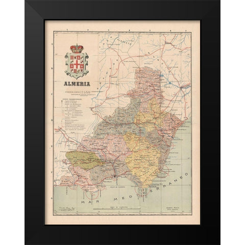 Almeria Spain Europe - Martin 1911 Black Modern Wood Framed Art Print by Martin