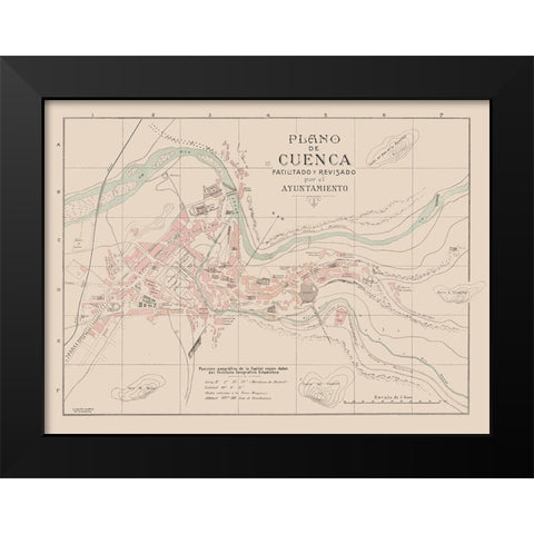 Cuenca Spain Europe - Martin 1911 Black Modern Wood Framed Art Print by Martin