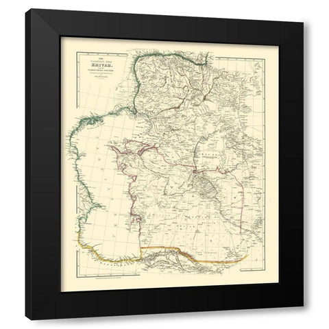 Khiva Uzbekistan Caspian Sea Asia - Arrowsmith Black Modern Wood Framed Art Print by Arrowsmith