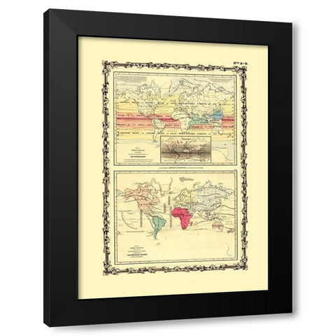 Meteorology Cultivation - Johnson Black Modern Wood Framed Art Print with Double Matting by Johnson