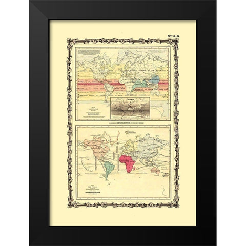 Meteorology Cultivation - Johnson Black Modern Wood Framed Art Print by Johnson