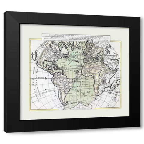 Physical World - 1757 Black Modern Wood Framed Art Print by Unknown